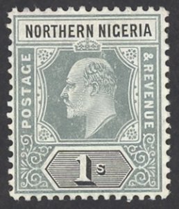 Northern Nigeria Sc# 25a MH 1905 1sh King Edward VII
