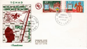 Chad 1967 Sc 144-5 FDC