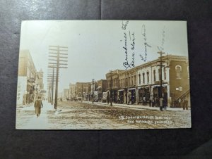 1910 USA Postcard Cover South Dakota to Seattle WA SD Street View