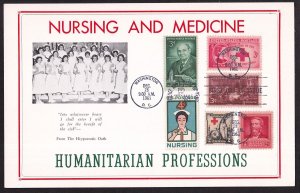 1961 Nursing & Medicine Sc 1190 combo FDC with Hammond maxi-card cachet (G22