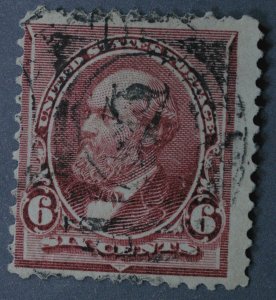 United States #224  Used Light Spatter Cancel Numeral '7' (?)