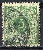 Germany; 1889: Sc. # 47:   Used Single Stamp +