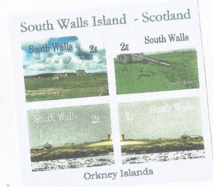 SOUTH WALLS - 2014 -  Local Scenes - Imperf 4v Sheet - M N H- Private Issue