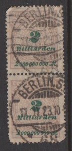 Germany Sc#295 Used Pair