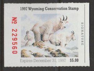 U.S. Scott Scott #14 Wyoming Conservation Stamp - Unused Single