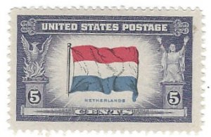 913 - 5¢ Netherlands Overrun Countries Issue
