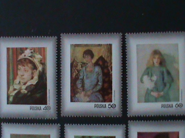 POLAND- SC#1839-45-STAMP DAY- FAMOUS POLISH WOMEN PAINTINGS -MNH-VF LAST ONE