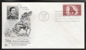 U.S. 973 Rough Riders (Artcraft)  U/A FDC   