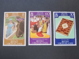 British Virgin Islands 1977 Sc 317-9 set MNH