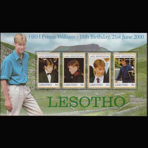 LESOTHO 2000 - Scott# 1223 S/S Prince William NH