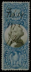 #R128 $10.00 DOC. STAMP 2ND ISSUE VF+ USED CV $230.00 BQ2273