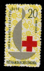 North Viet Nam Scott 250 Unused Red Cross stamp
