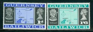 Guernsey Scott # 28 - 29, mint nh