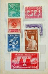 China Stamp Collection in Authentic China Album 33 MH & Used Stamps