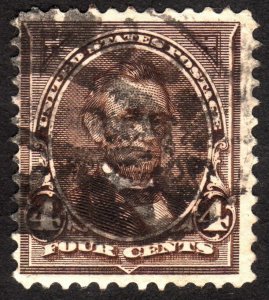 1895, US 4c, Lincoln, Used, thin, Sc 269