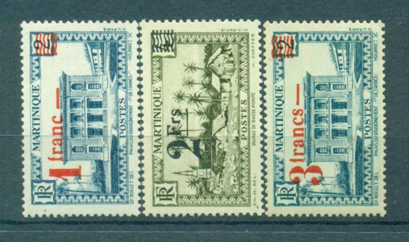 Martinique sc# 190-195 mh cat value $6.50