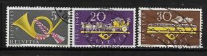 SWITZERLAND, 325-327, U, 1949 SET