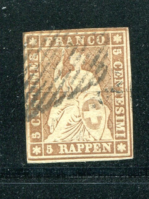 Switzerland  #20 Used  F-VF   - Lakeshore Philatelics