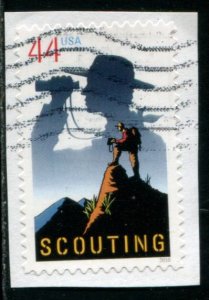 4472 US 44c Scouting SA, used on paper