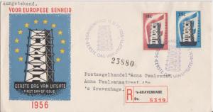 Netherlands Scott 368-369 Typewritten Address.