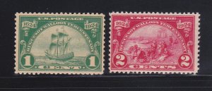 United States 614-615 MNH Huguenot Walloon Tercentenary Issue (B)