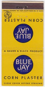 Canada Revenue 3/10¢ Excise Tax Matchbook BLUE JAY CORN PLASTER