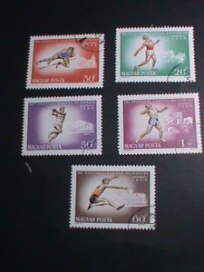 HUNGARY STAMP 1966 EUROPE CHAMPIONSHIP WINNERS STAMP SET CTO NOT LISTED VF