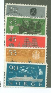 Norway #382-386 Used Single (Complete Set)