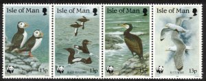 ISLE OF MAN 1989 Birds/ WWF; Scott 402a, SG 420a; MNH