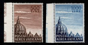 Vatican Scott C22-C23 MNH** St. Peters Basilica set CV$135, Mi 205-206