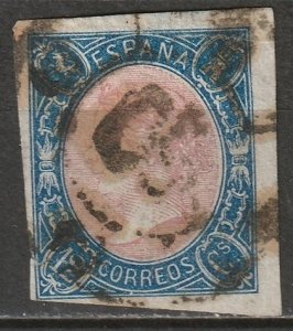 Spain 1865 Sc 69 used