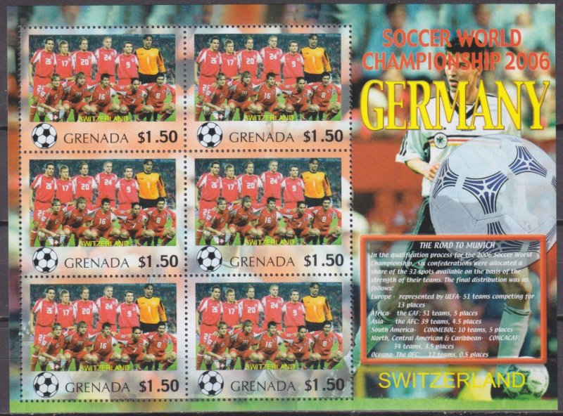 2006 Grenada 5731KL 2006 FIFA World Cup Germany( Switzerland ) 9,00 €