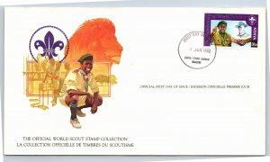 WORLD SCOUTING 75th ANNIVERSARY KENYA FIRST DAY COVER 1982