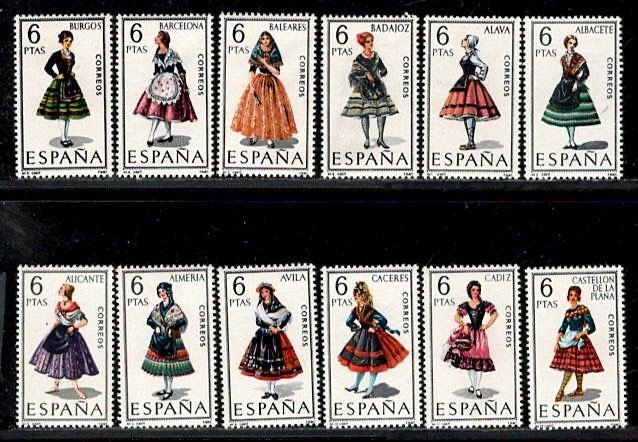 SPAIN SC# 1392-1444 FVF/MNH