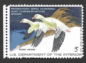 Doyle's_Stamps: 1977 Mint $5.00 Federal Duck Stamp Scott #RW44*