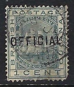 British Guiana O6 USED THIN AS IS CV$70 Z6-129