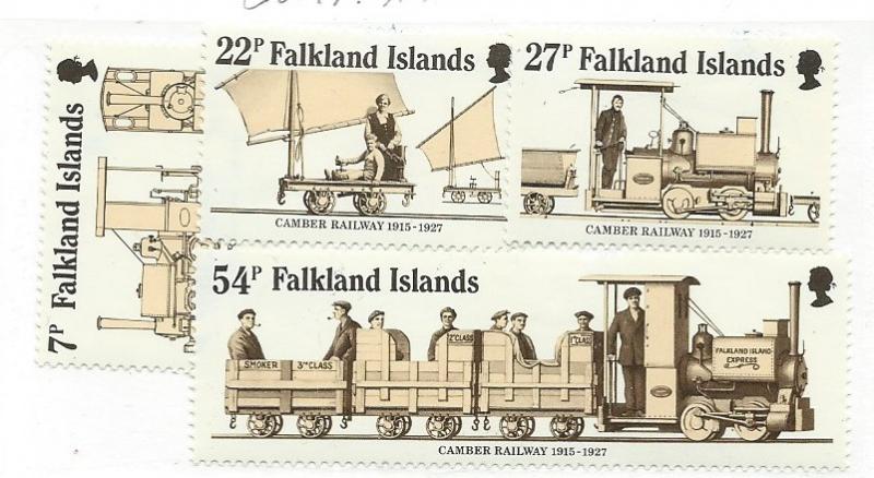 Falkland Islands  #416-419 Set complete   (MH)  CV $4.00