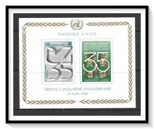 United Nations Geneva #95 Anniversary Souvenir Sheet MNH