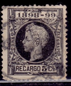 Spain, 1898-99, Recargo, 5c, used