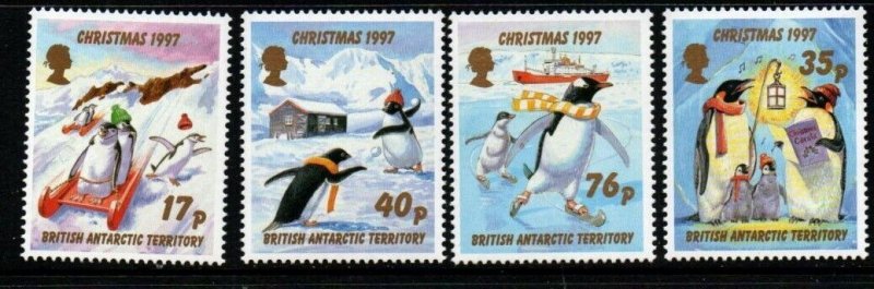 BRITISH ANTARCTIC TERR. SG276/9 1997 CHRISTMAS MNH