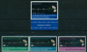 ISRAEL - U.N JOINT ISSUE 2008 HOLOCAUST DAY STAMPS MNH