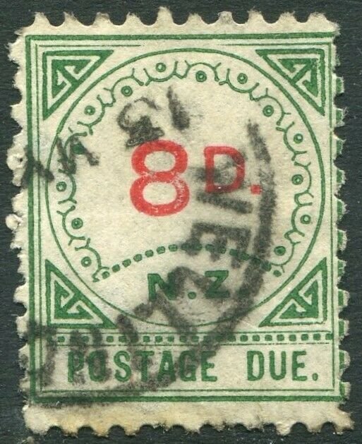 NEW ZEALAND-1899-1900 3d Carmine and Green POSTAGE DUE Sg D2 AVERAGE USED V51013