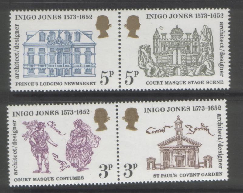 Great Britain 1973 Inigo Jones Set of (4) Scott #701/04