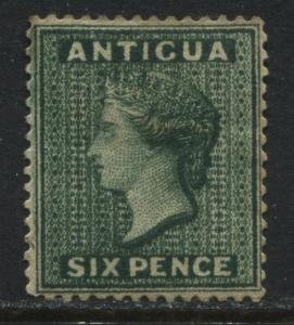 Antigua QV 1882 6d deep green unused no gum