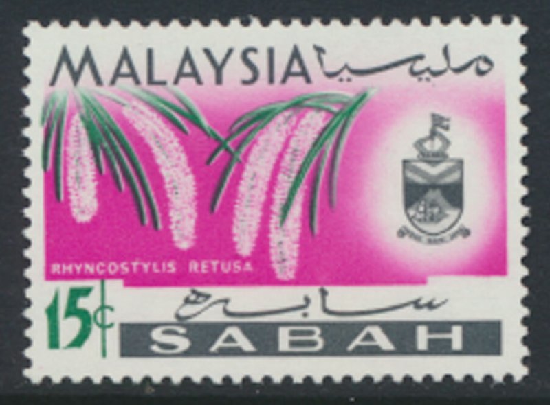 SABAH SG 429  SC# 22 MVLH* Flower  see scans /details 