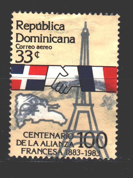 Dominican Republic. 1983. 1382. Diplomacy, France. USED.