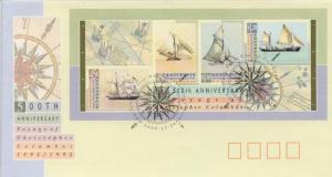 1992 Australia Australia Day Sailing Ships SS 1249-52a FDC