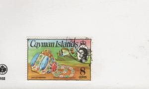 Cayman Islands SCOTT #366 JEWELLED POMANDER PORKFISH used stamp