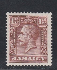 Jamaica # 104, King George V, Mint NH, 1/3 Cat.