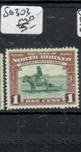 NORTH  BORNEO  1C  COW  SG 303   MOG        P0327H